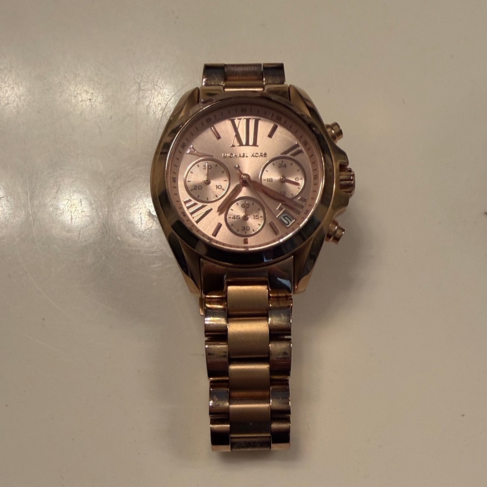 Michael Kors Rose Gold Chronograph Watch